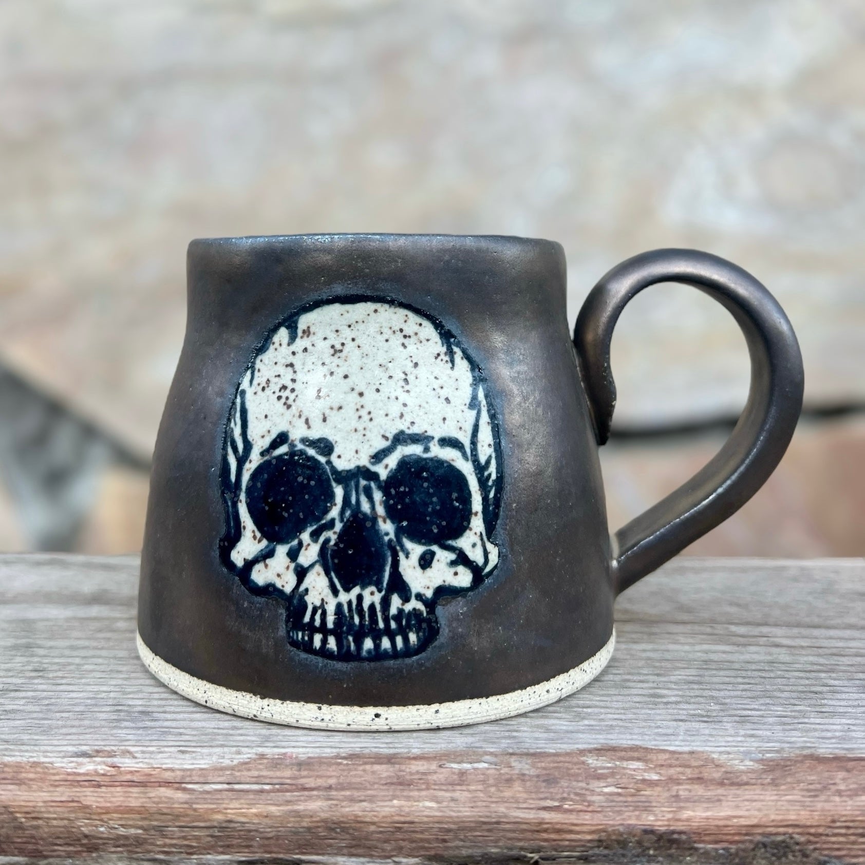 Bronze Skull Mug