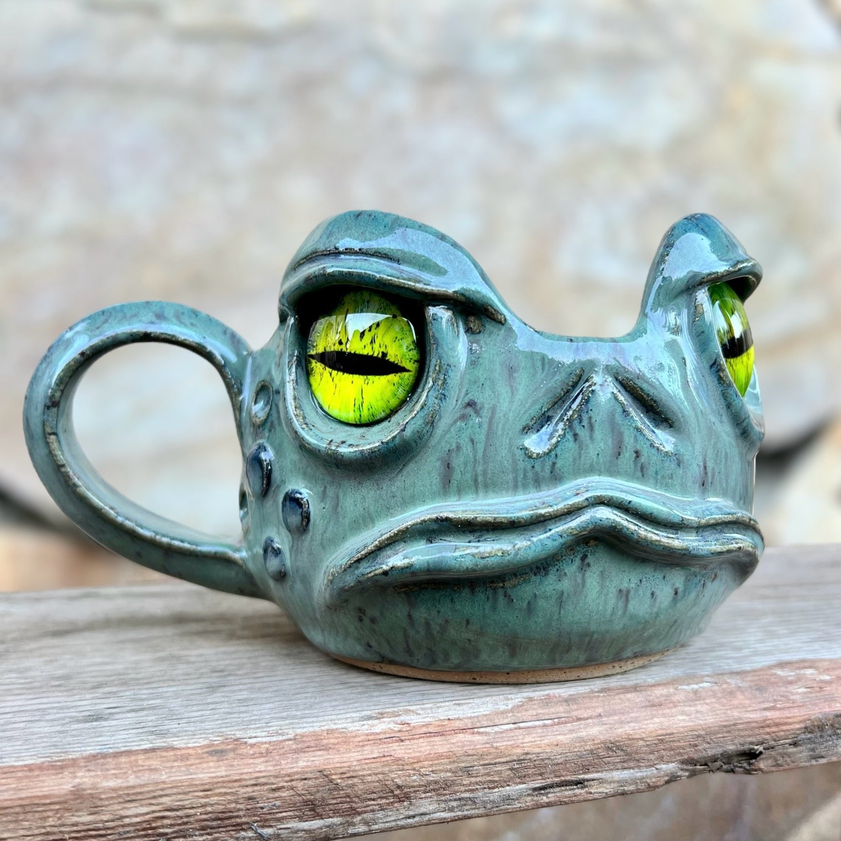 Hand-Sculpted Toad Mug