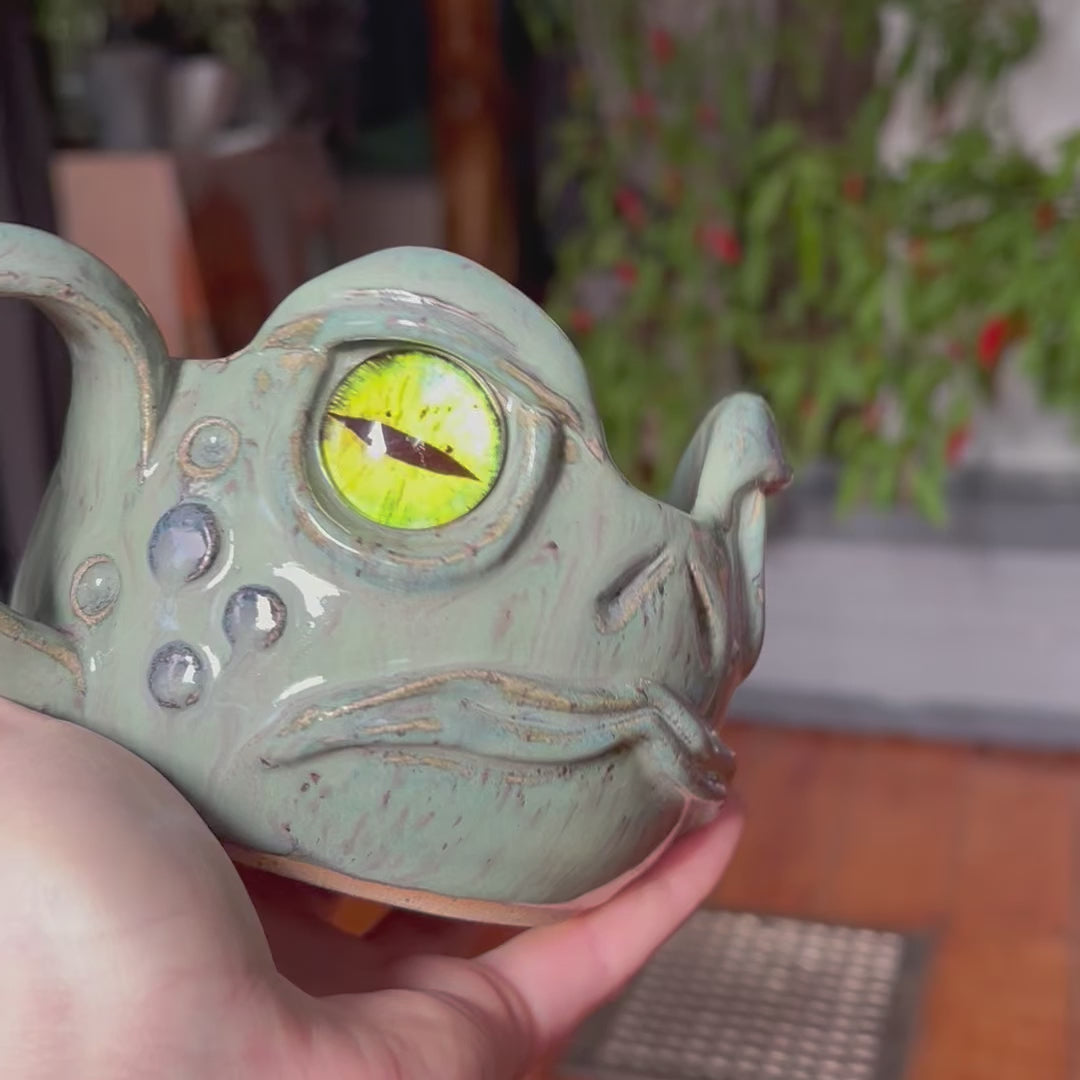 Hand-Sculpted Toad Mug